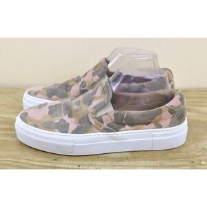 Diemme Garda Shoes 7.5 Pink Camouflage Suede Leather Sneakers Italy